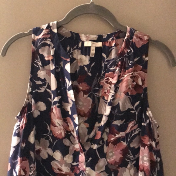 Joie navy flowered blouse - Picture 2 of 3